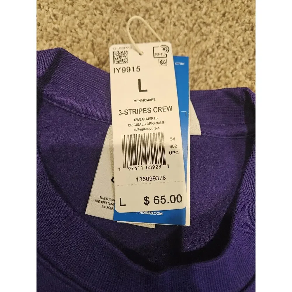 Sz Large Adidas Originals crewneck sweatshirt